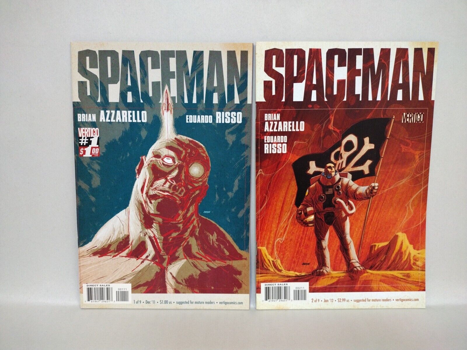 Spaceman (2011) Complete Vertigo Comic Set #1-9 Brian Azzarello Eduardo Risso