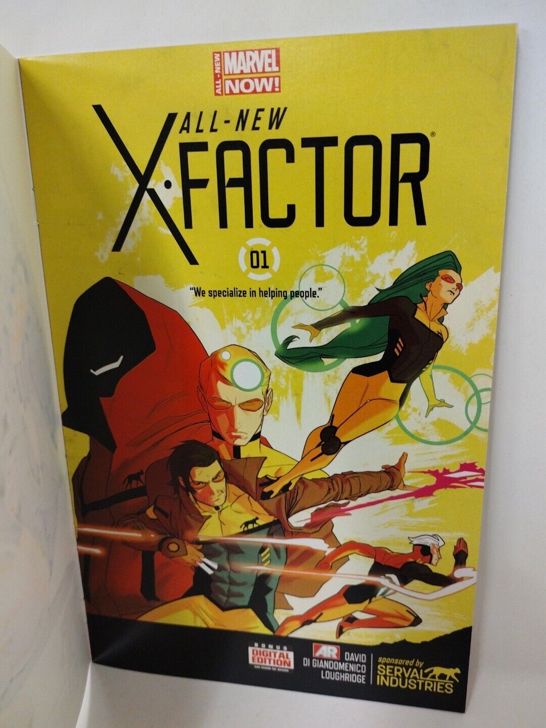 All-New X-Factor #1 (2014) Blank Cover Variant W Original Dave Castr Polaris Art