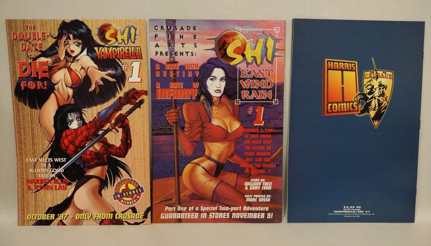 Shi (1994) Complete Crusade Comic 26 pc Lot Set Way Of Warrior #1-12 +Crossovers