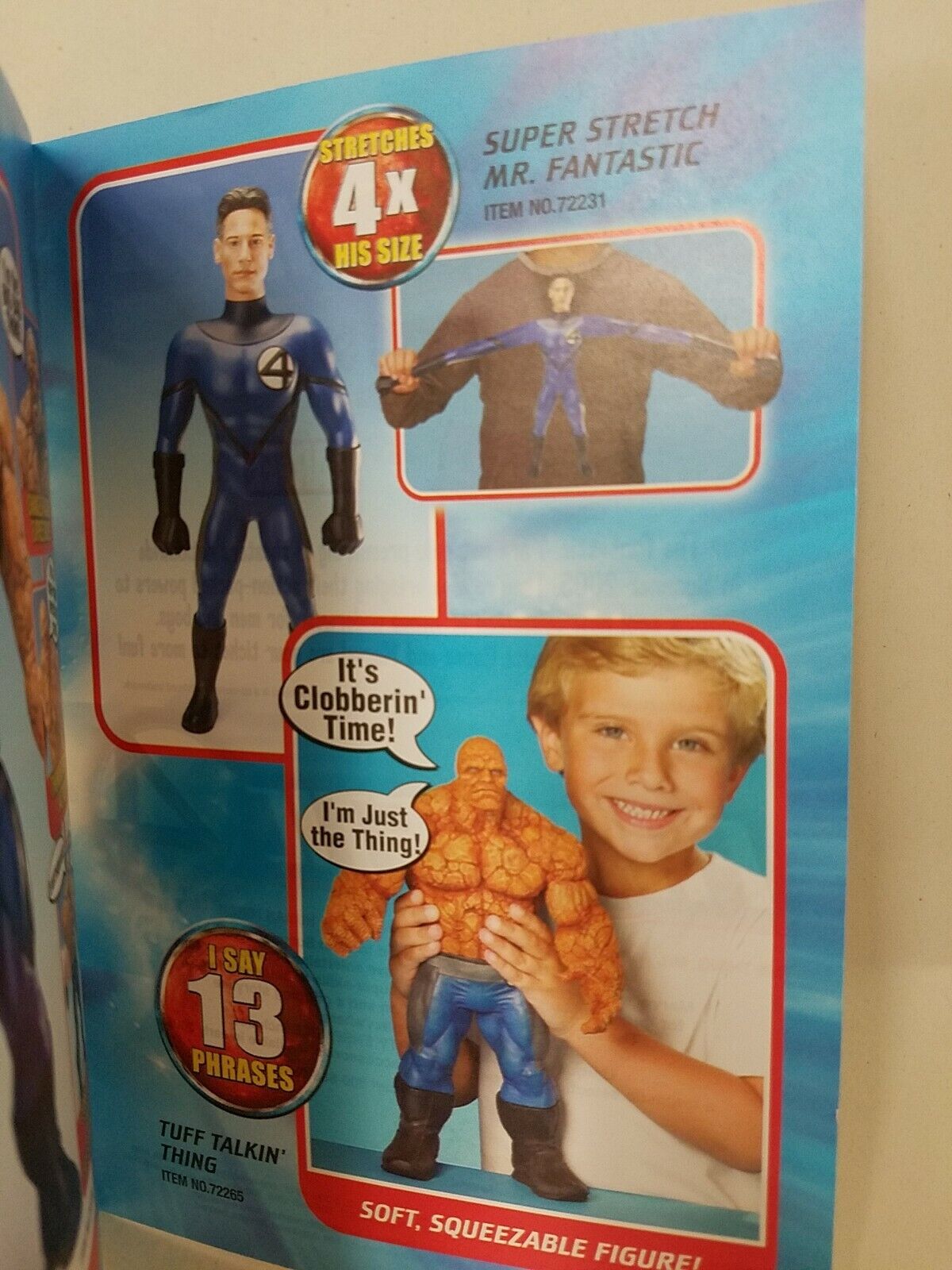 Fantastic Four (2005) Movie Merchandising Ashcan Character Bios Chris Evans