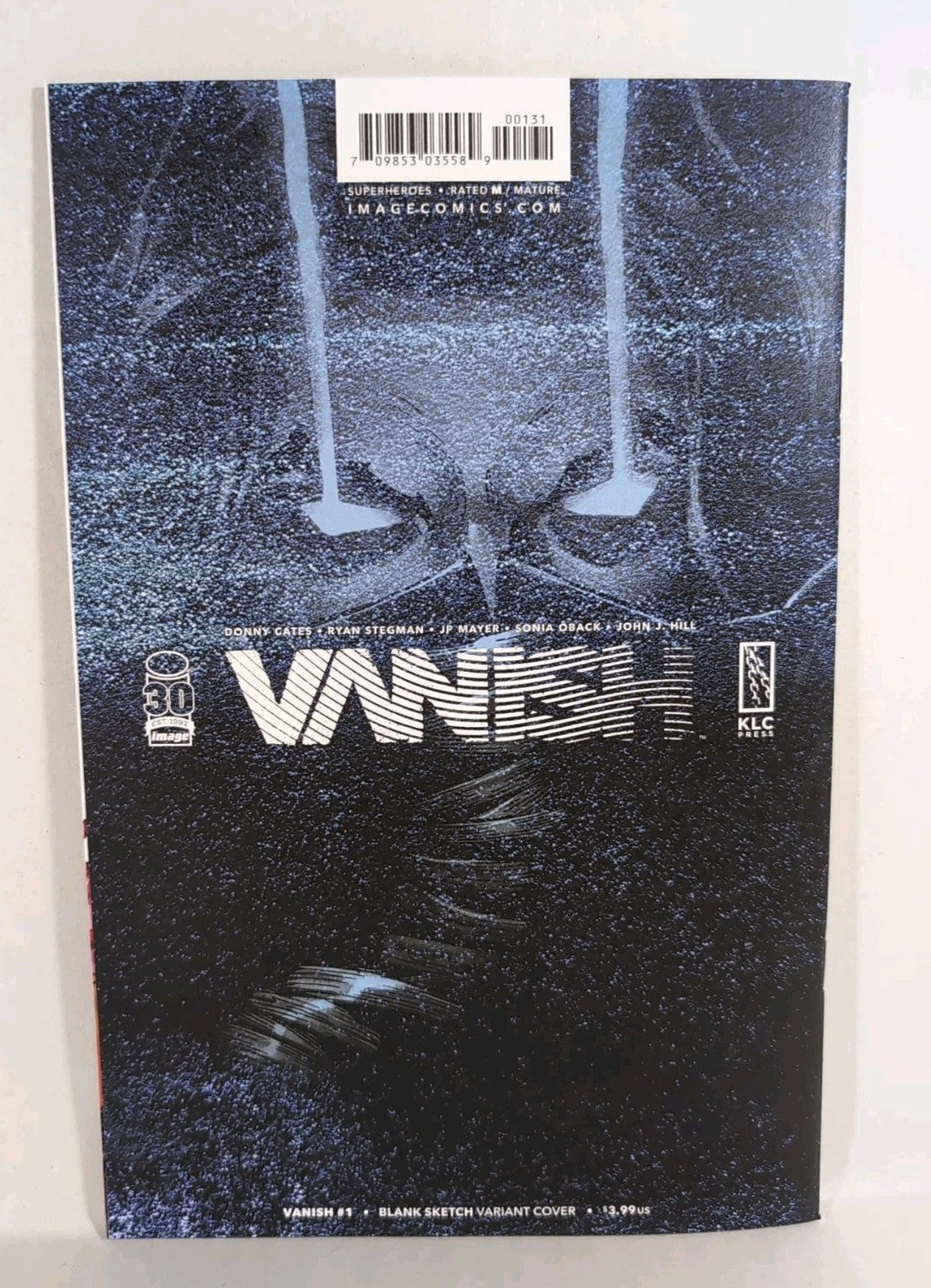 Vanish #1 (2022) Image Comics Blank Sketch Variant Cover New NM