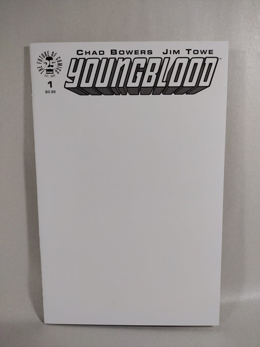Youngblood #1 (2017) Image Comic Blank Sketch Variant Cover Bowers Towe New NM
