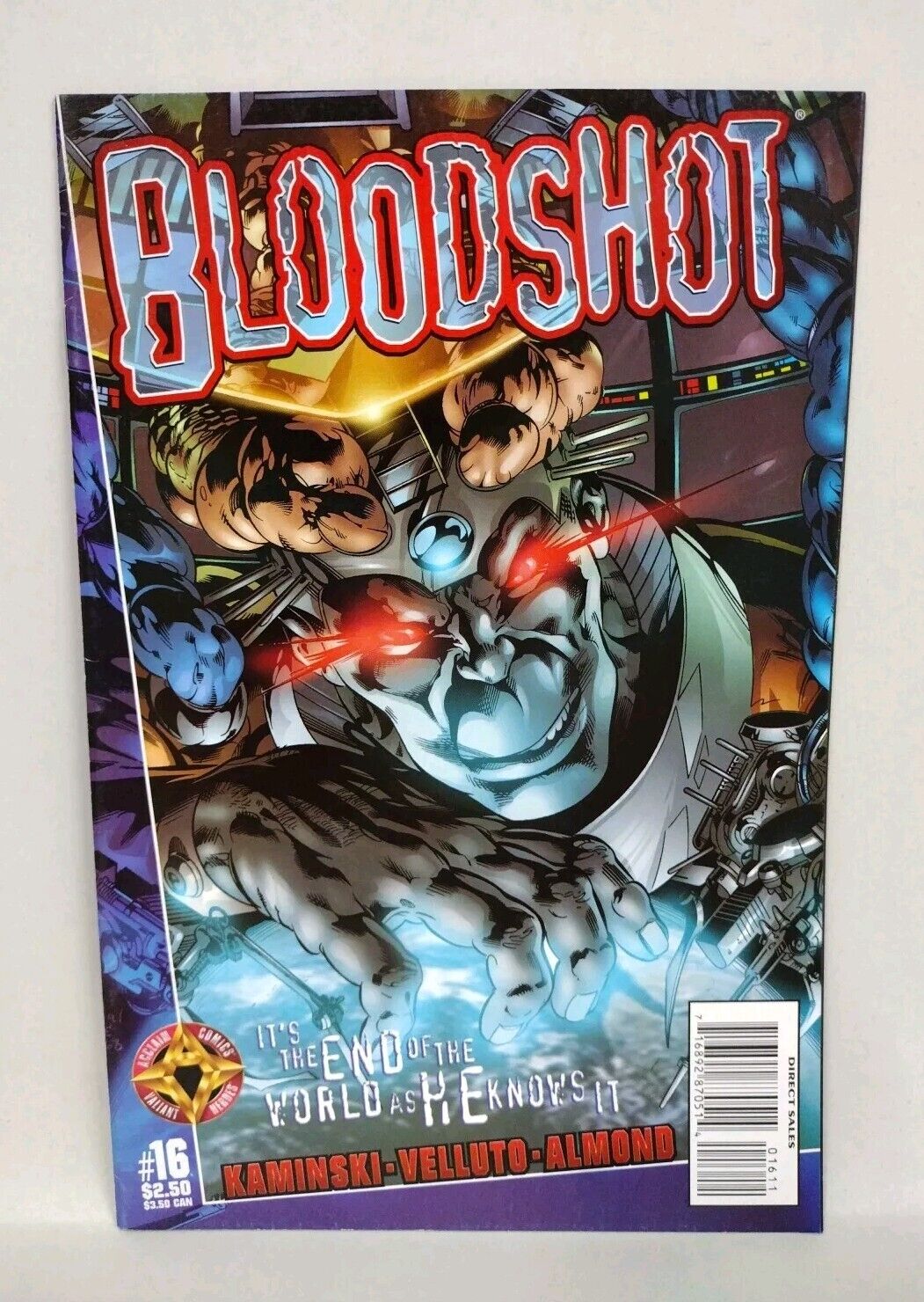 Bloodshot Vol 2 (1998) #16 Acclaim Valiant Comic Velluto Kaminski Last Issue