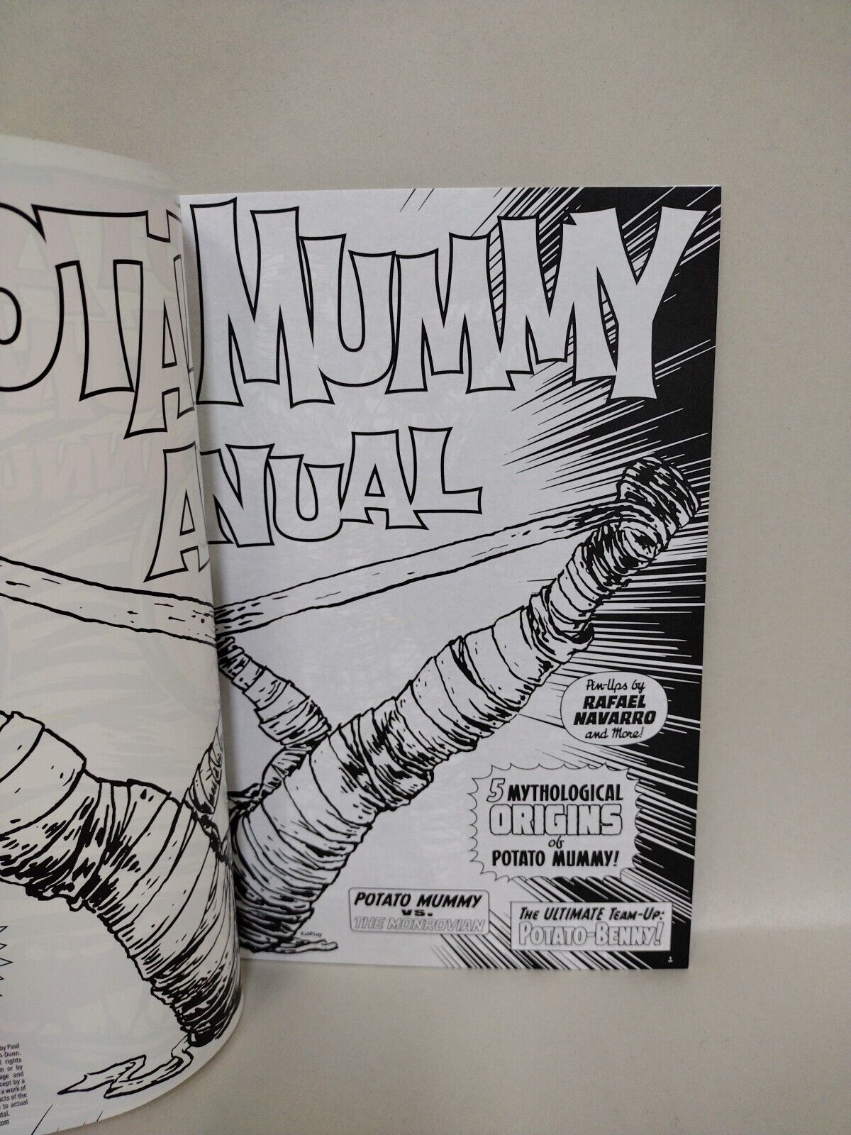 Potato Mummy Annual #1 (2022) Shurar Comic W Original Bob Kurthy Art