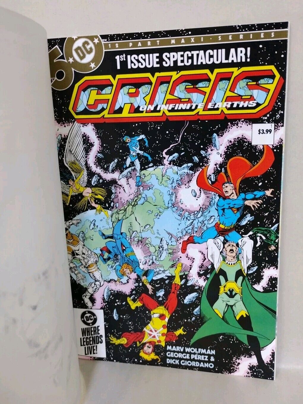 Crisis On Infinite Earths #1 (2024) DC Comic Variant Sketch Cover W Original Art