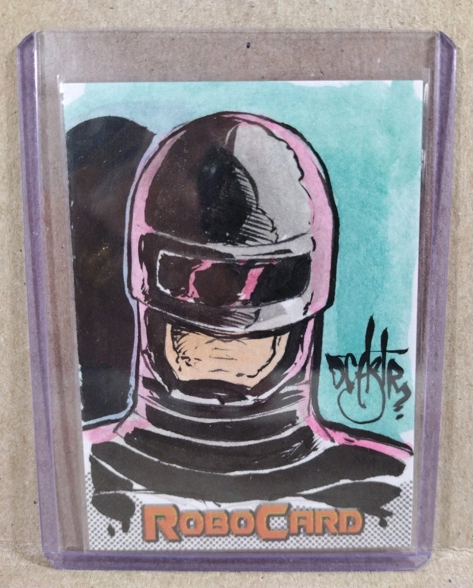 Robocard 2026 American Retro Graphics Sketch Card W Original DCastr Robocop Art