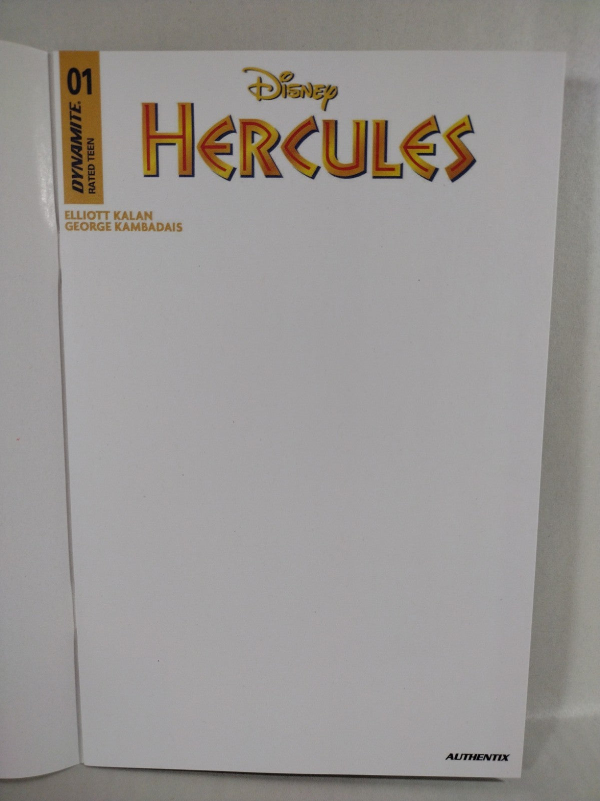 Hercules #1 (2024) Dynamite Blank Sketch Variant Cover Comic New NM