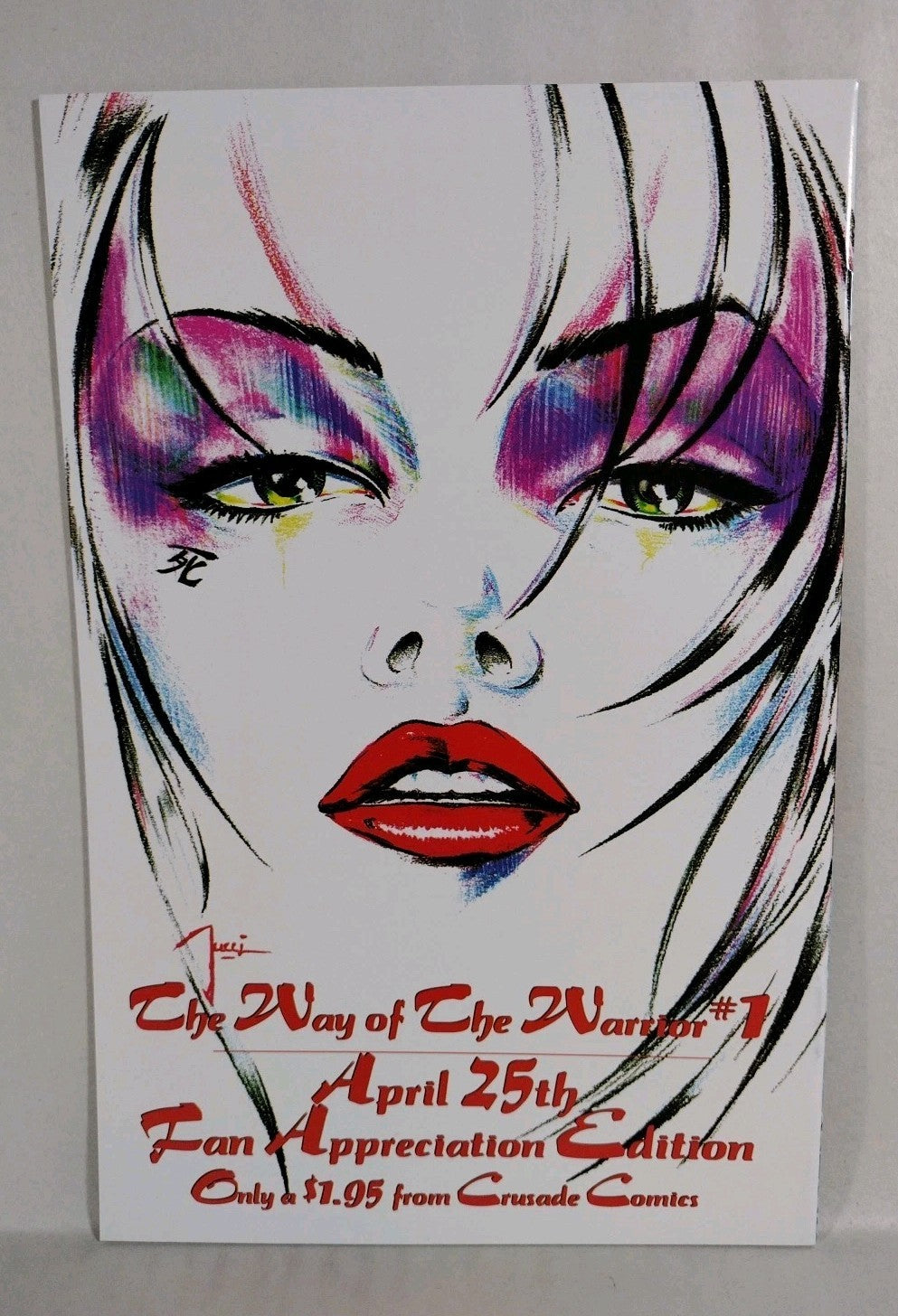 Shi Way Of The Warrior 1995 Crusade Comic Signed Lot 1 2 3 4 5 6 7 Set W Prints