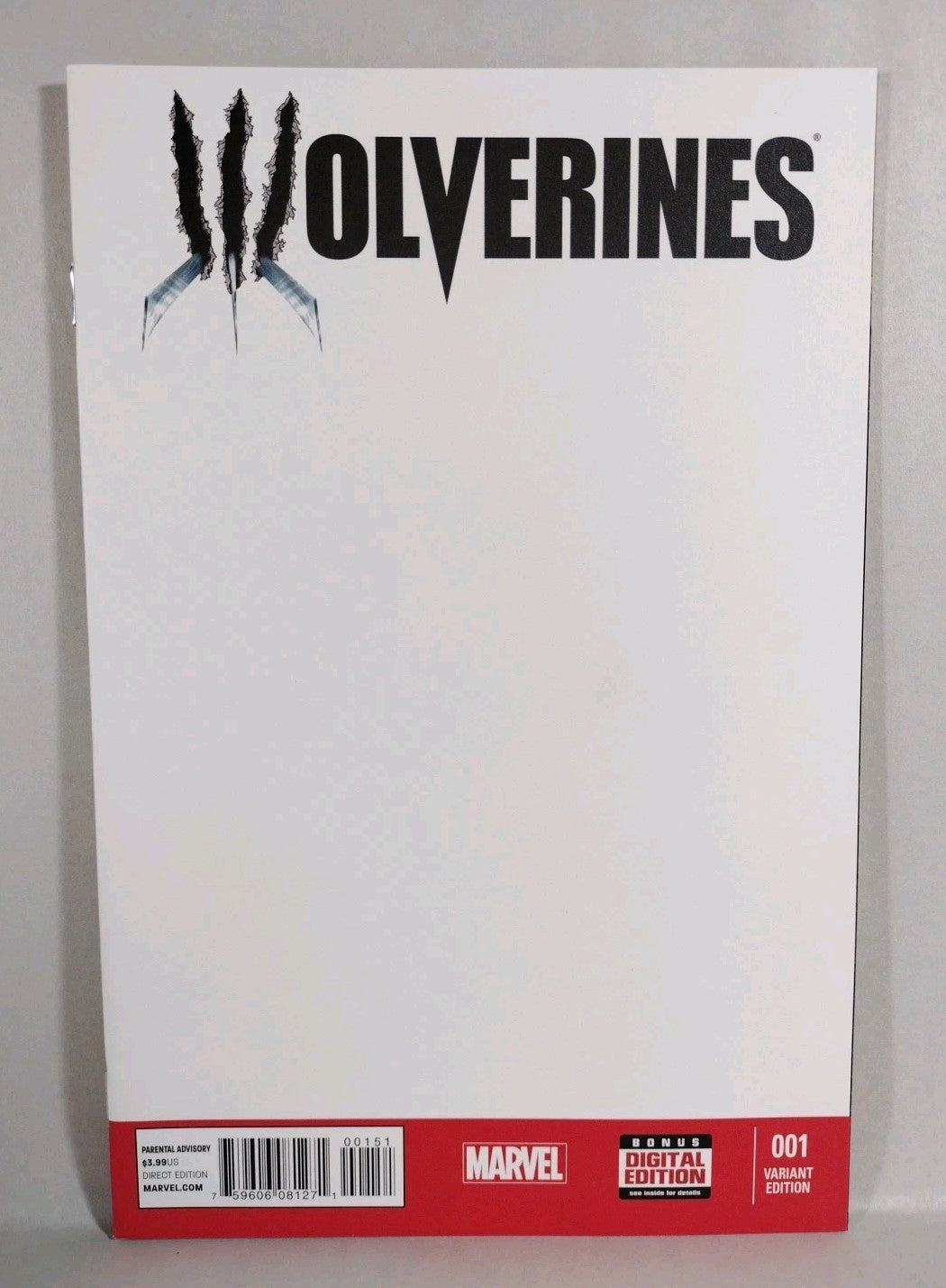 Wolverines #1 (2015) Marvel Blank Sketch Cover Variant Comic New NM