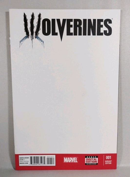 Wolverines #1 (2015) Marvel Blank Sketch Cover Variant Comic New NM