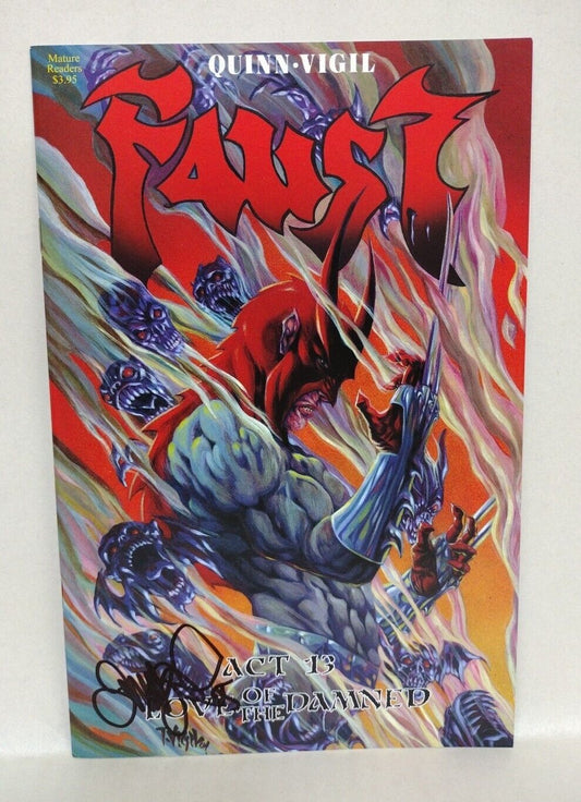 FAUST LOVE OF THE DAMNED Act 13 (2005) Rare 1st Print Signed Tim Vigil NM