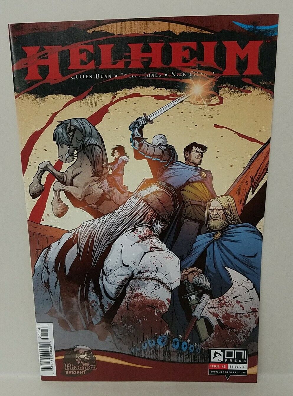 HELHEIM #2-5 EXCLUSIVE (2013) PHANTOM VARIANT CONNECTING COVER SET ONI PRESS