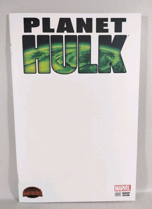 Planet Hulk #1 (2015) Marvel Comic Blank Sketch Variant Cover NM