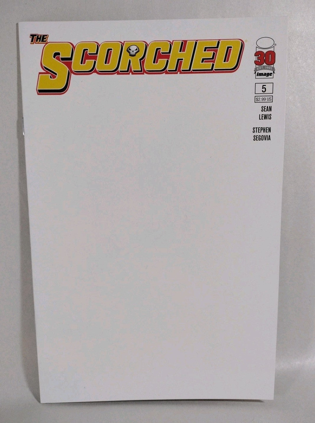 Scorched #5 (2022) Image Comic Blank Sketch Variant Cover Spawn Universe NM