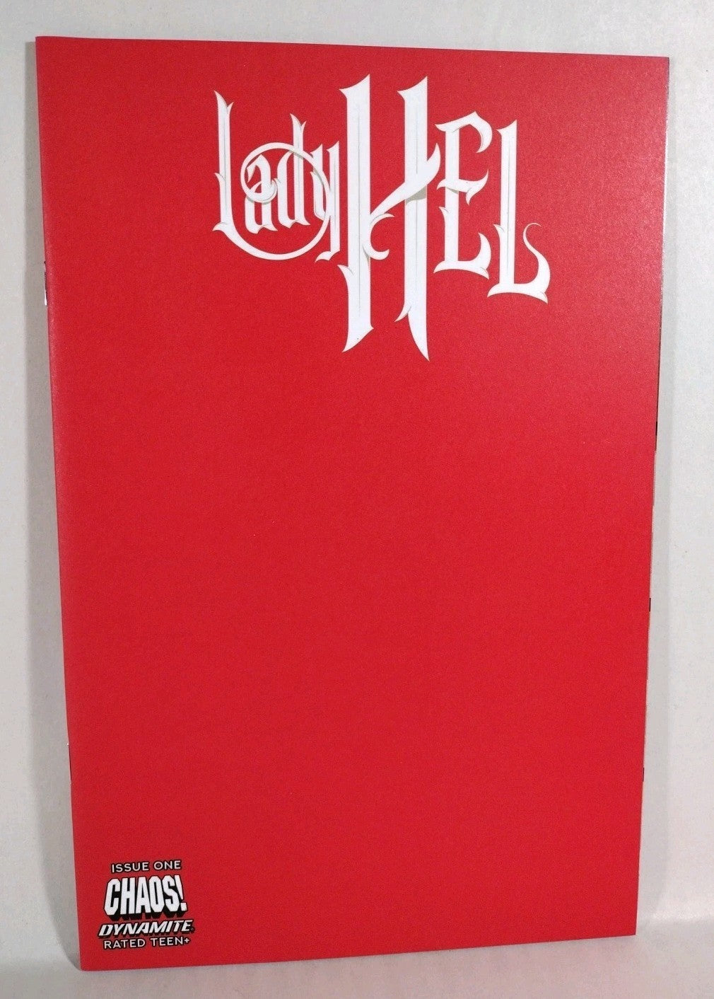 Lady Hel #1 (2022) Dynamite Comic Cover S Red Blank Authentix Variant Cover NM