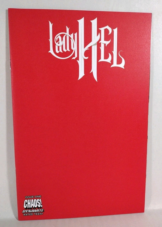 Lady Hel #1 (2022) Dynamite Comic Cover S Red Blank Authentix Variant Cover NM