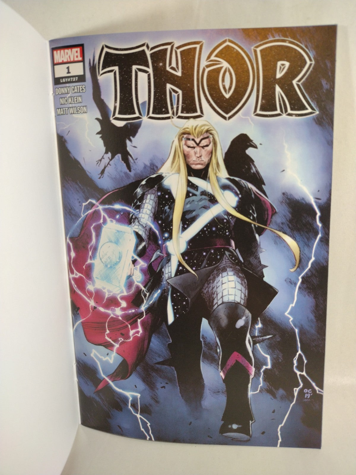 Thor #1 (2020) Marvel LGY 727 Blank Sketch Variant Cover NM