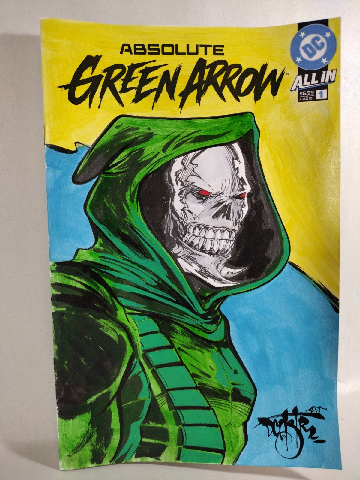 Absolute Green Arrow #1 (2026) DC Comic Sketch Cover Variant W Original DCastr
