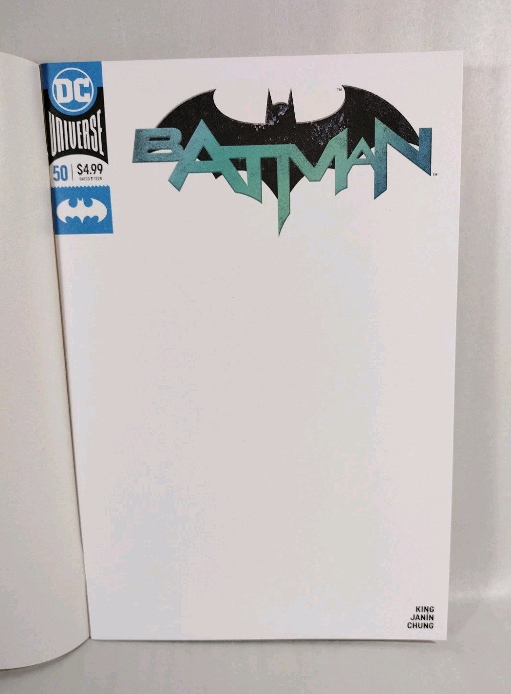 Batman #50 (2018) DC Comic Blank Sketch Variant Cover New VF-NM