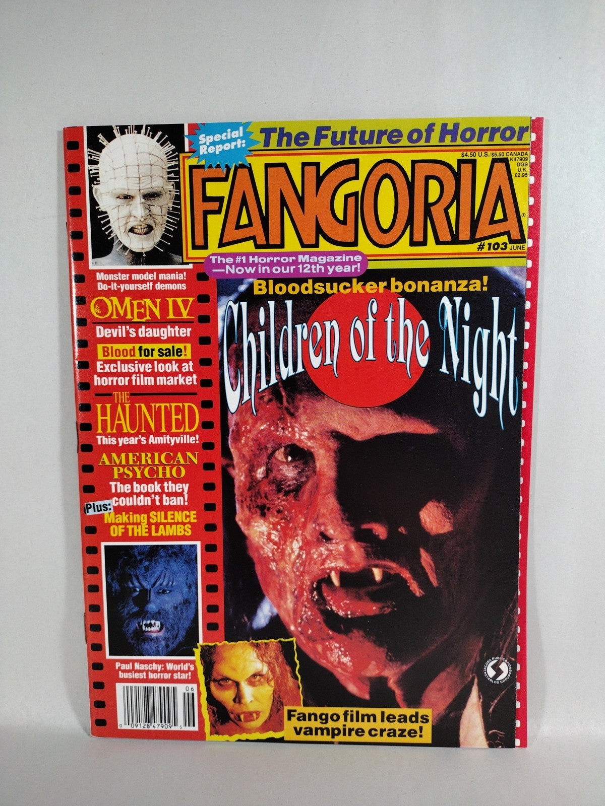 FANGORIA Magazine #103 (1991) Omen IV American Psycho Haunted Devil's Daughter 