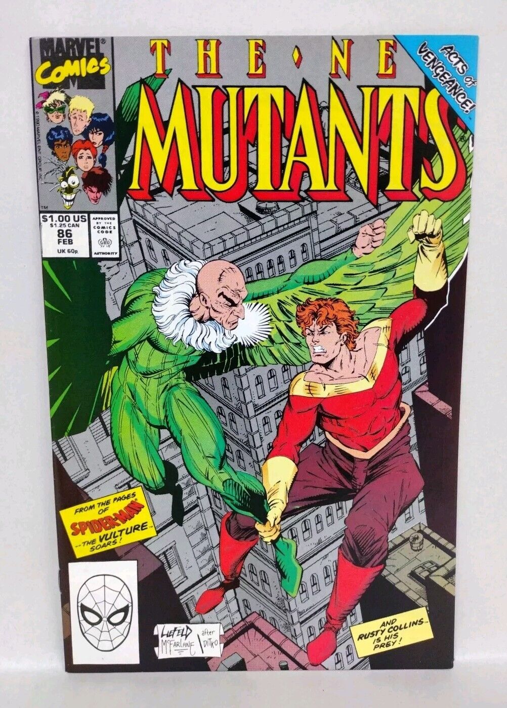 New Mutants #86 (1990) Marvel Comic 1st Cable Cameo VF-NM