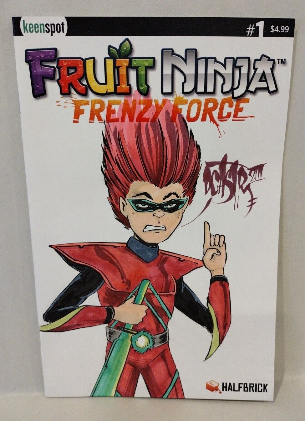 Fruit Ninja Frenzy Force 1 (2018) Keenspot Blank  Cover Comic W Original Art