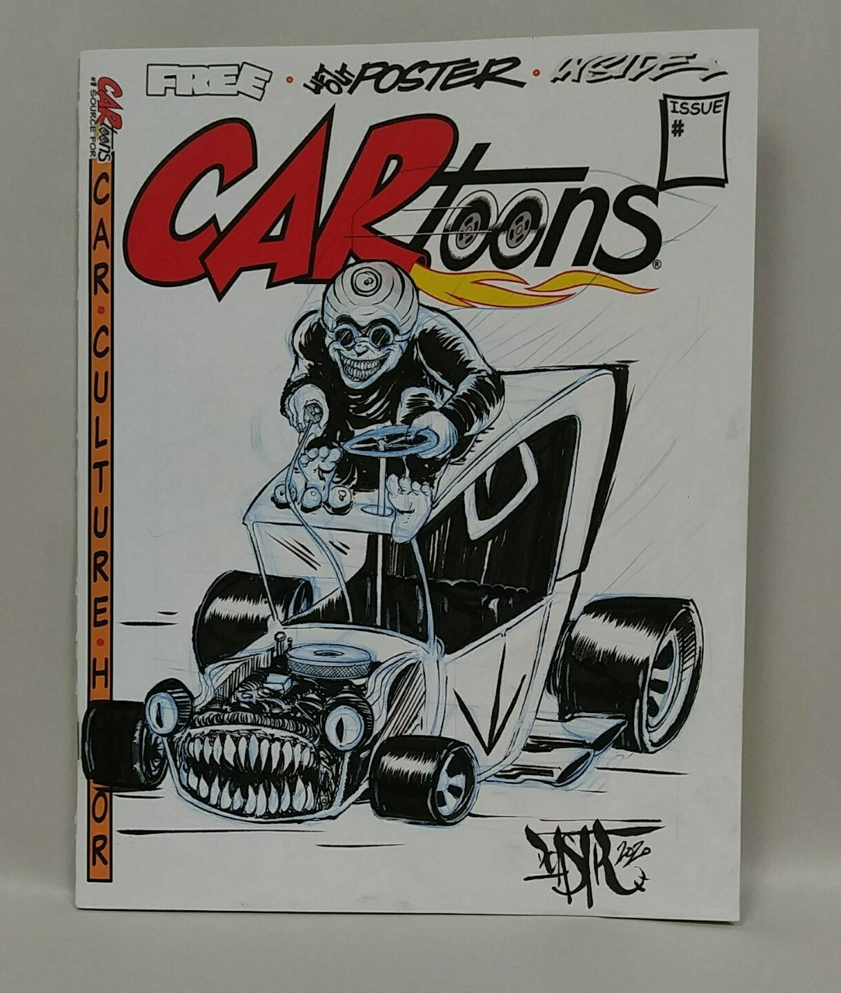 CAR Toons #25 (2020) Sketch Cover Comic w Original Dave Castr Art ARG