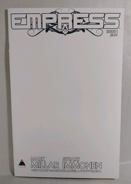 Empress #1 (2016) Marvel Icon Blank Sketch Variant Cover Comic Millarworld NM