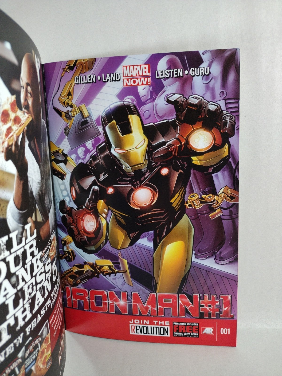 Iron Man #1 (2013) Marvel Comic Sketch Variant Cover w Original Dave Castr Art