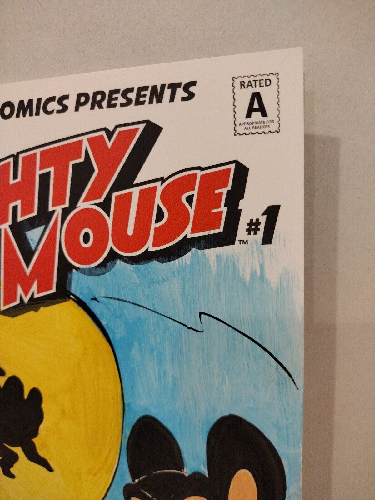 Mighty Mouse 1 (2017) Dynamite Blank Sketch Comic Cover W Original DCastr Art