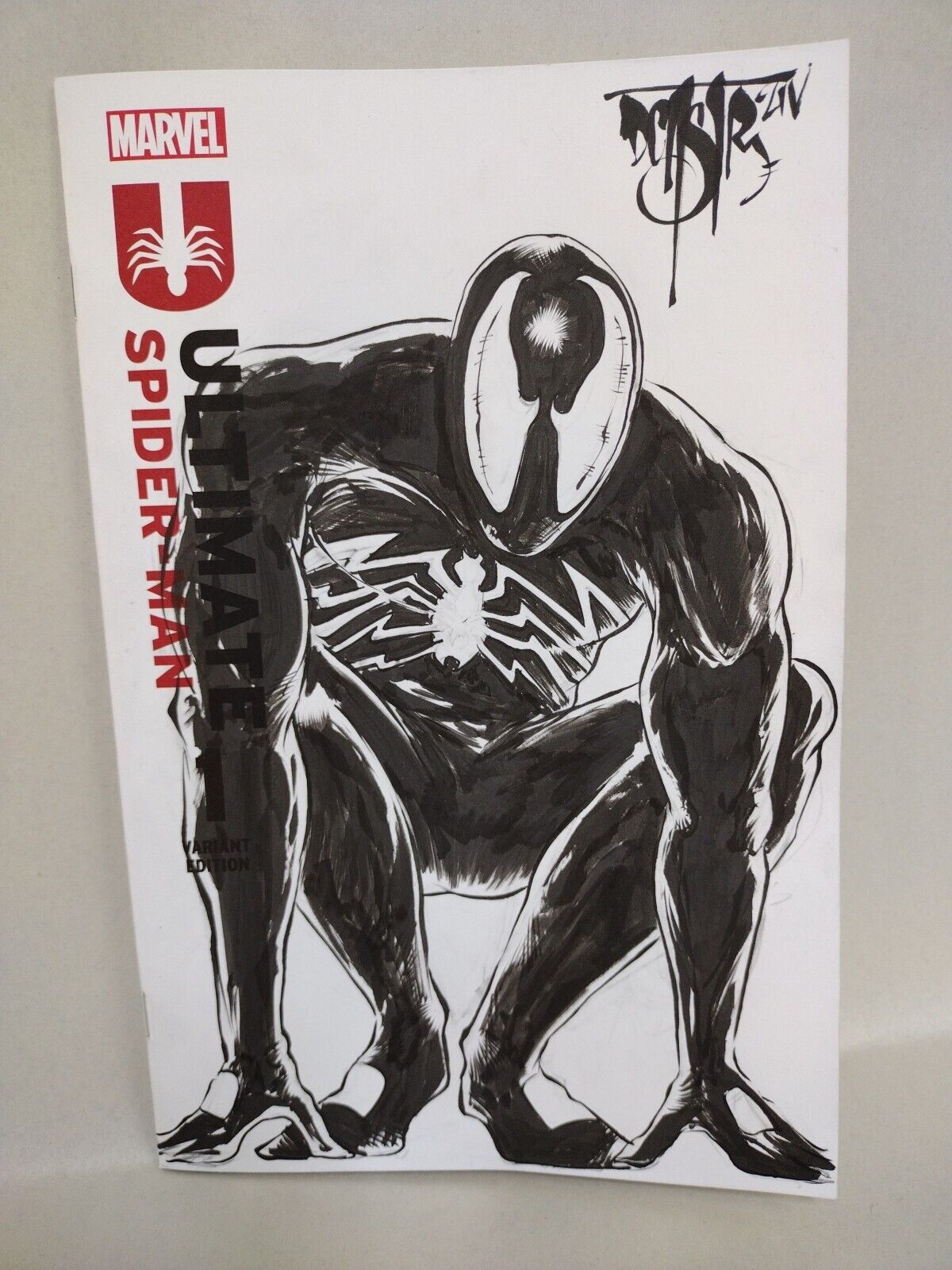 Ultimate Spider-Man #1 (2024) 4th Print Sketch Cover Comic W Original DCastr Art