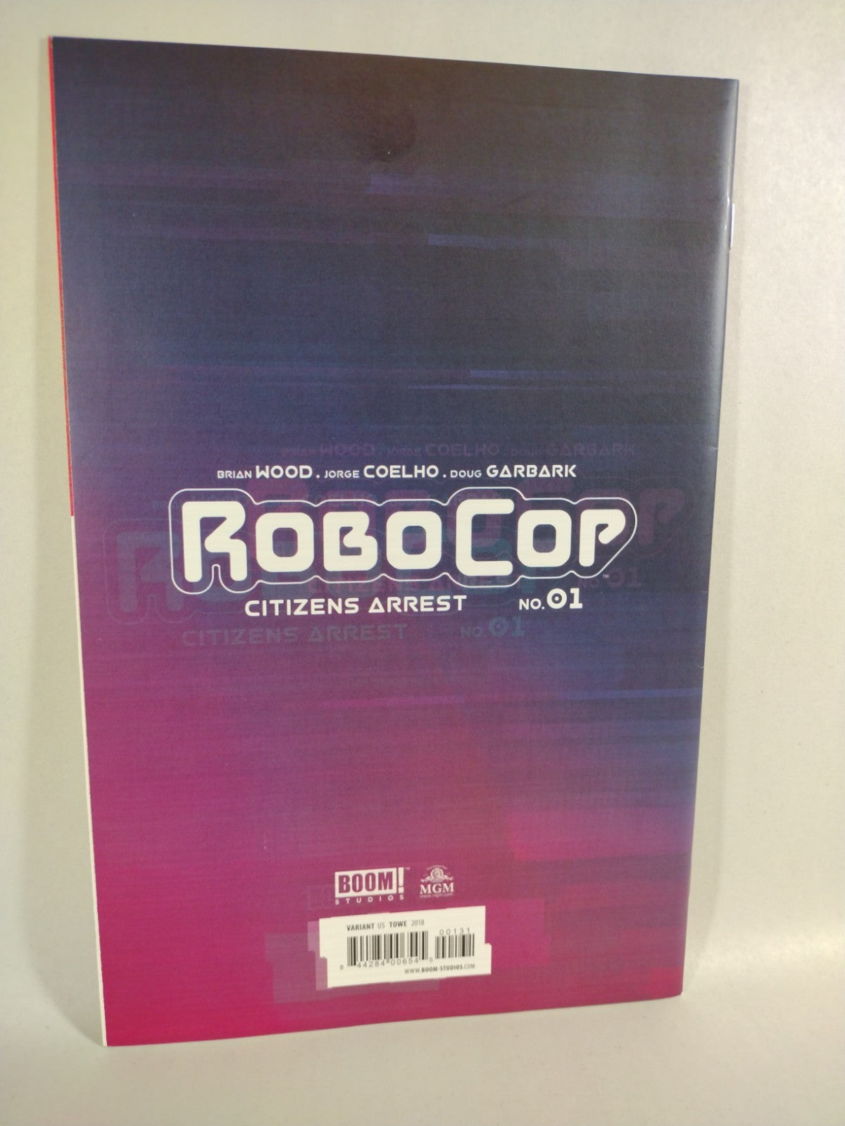Robocop Citizens Arrest 1 (2018) Boom Studios Comic 1:15 Jim Towe Virgin Variant