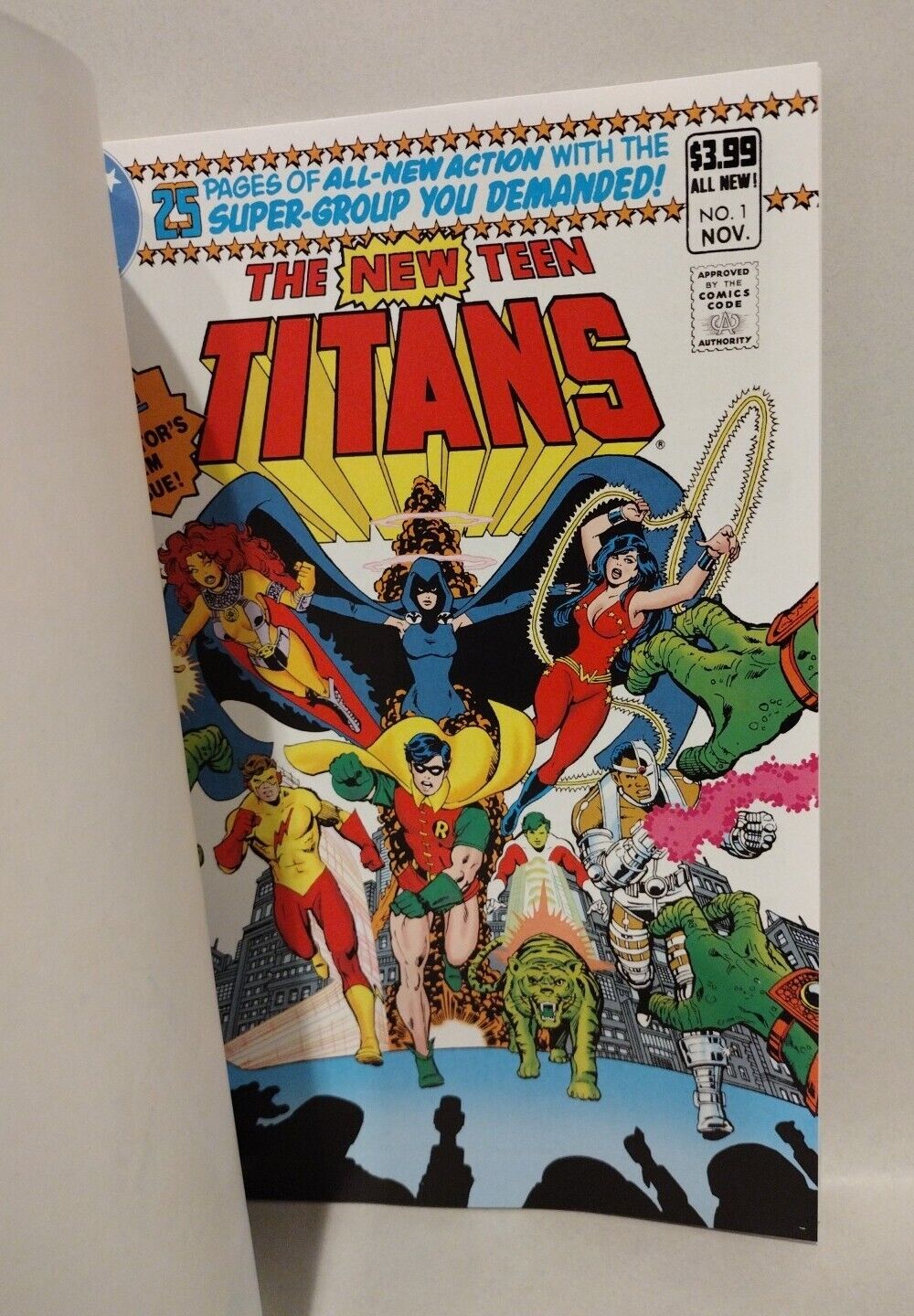 NEW TEEN TITANS #1 (2023) DC Comic Facsimile Ed Sketch Variant W Original Art