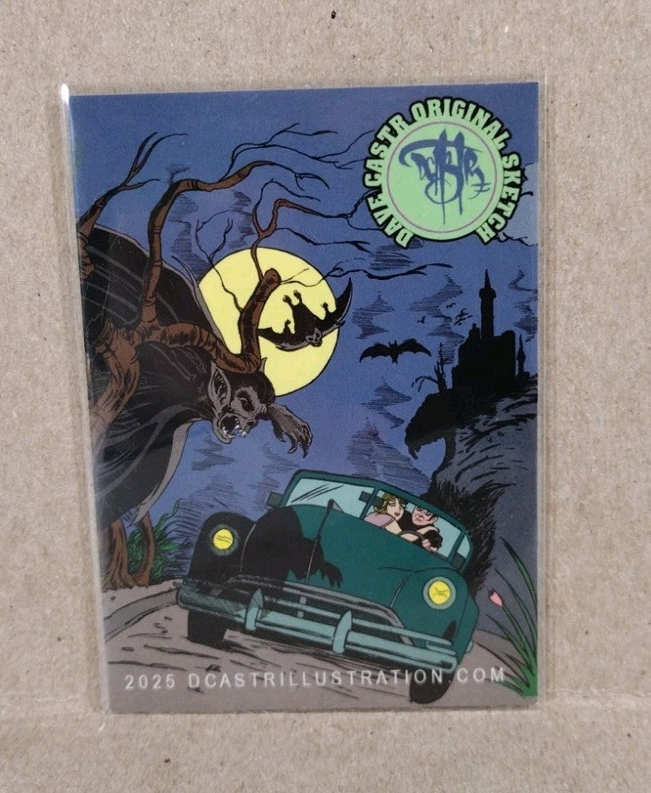 Dave Castr Crusin (2025) OAC Sketch Card W Original Marvel Cloak Art ACEO