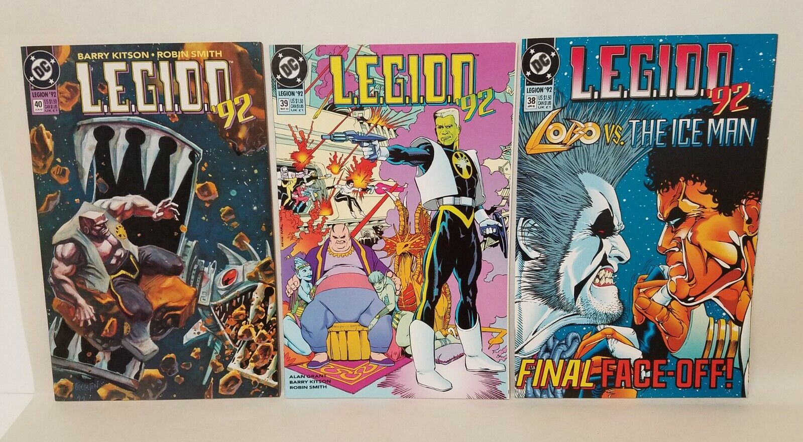 Legion '92 DC Comic Lot Run #35 36 37 38 39 40 41 41 42 43 44 45 46 Kitson Grant