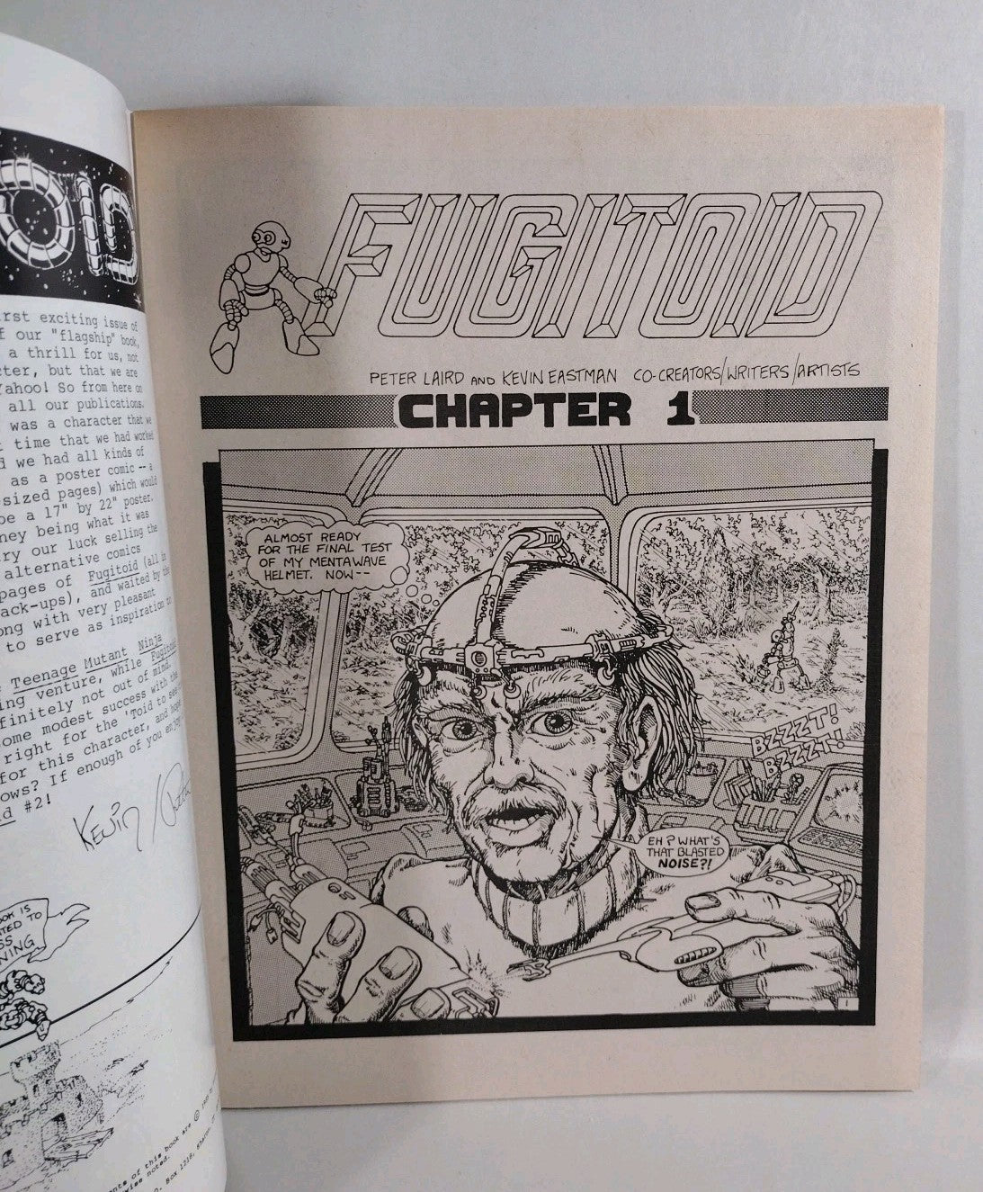 Fugitoid #1 (1985) Mirage Magazine Comic TMNT Triceritons 1st Appearance VF-NM