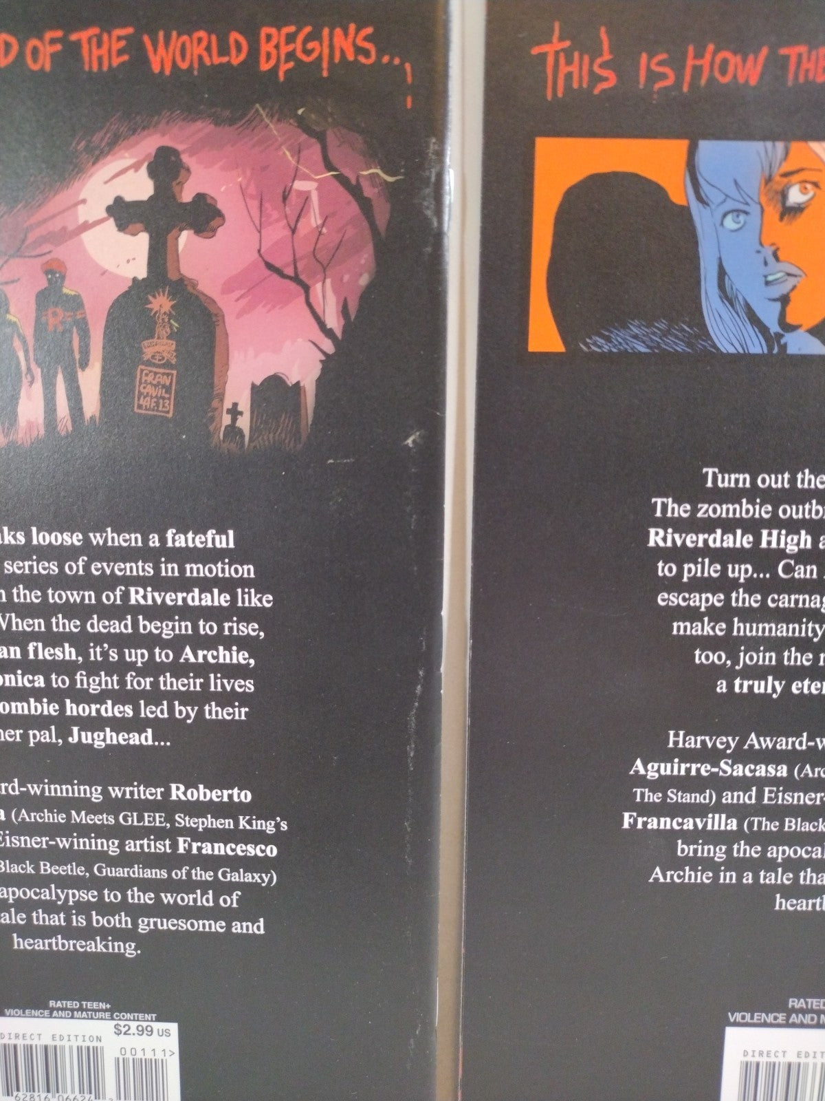 Afterlife With Archie (2013) Complete Comic Set  #1-10 HCF Pepoy Variants VF-NM