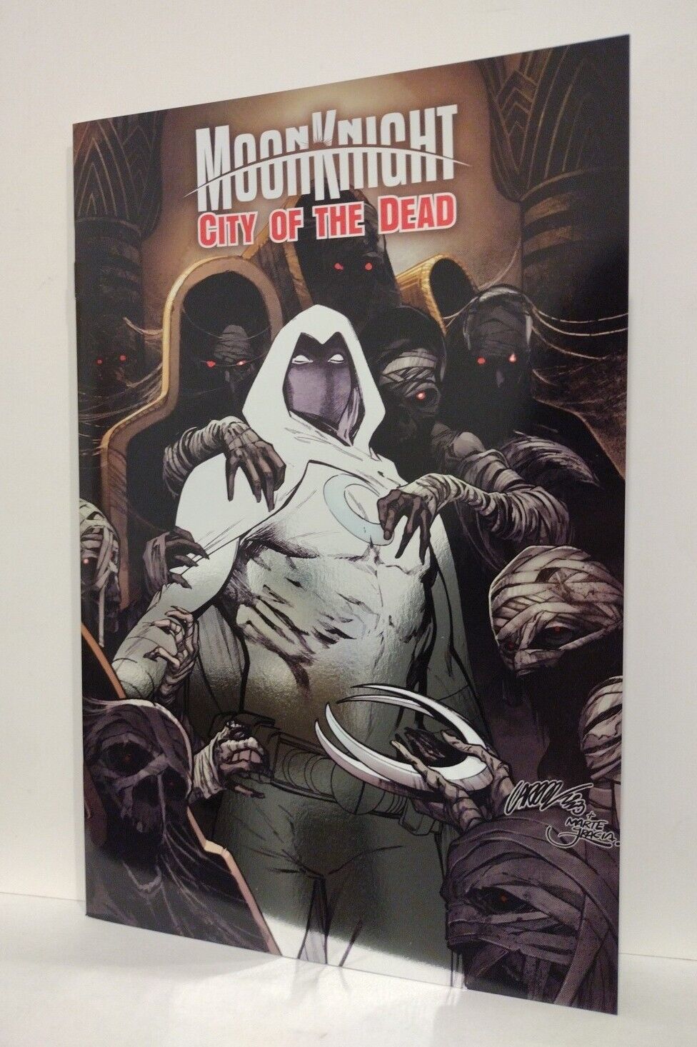 Moon Knight City Of The Dead #1 (2023) Marvel Foil Pepe Larraz Variant Comic NM