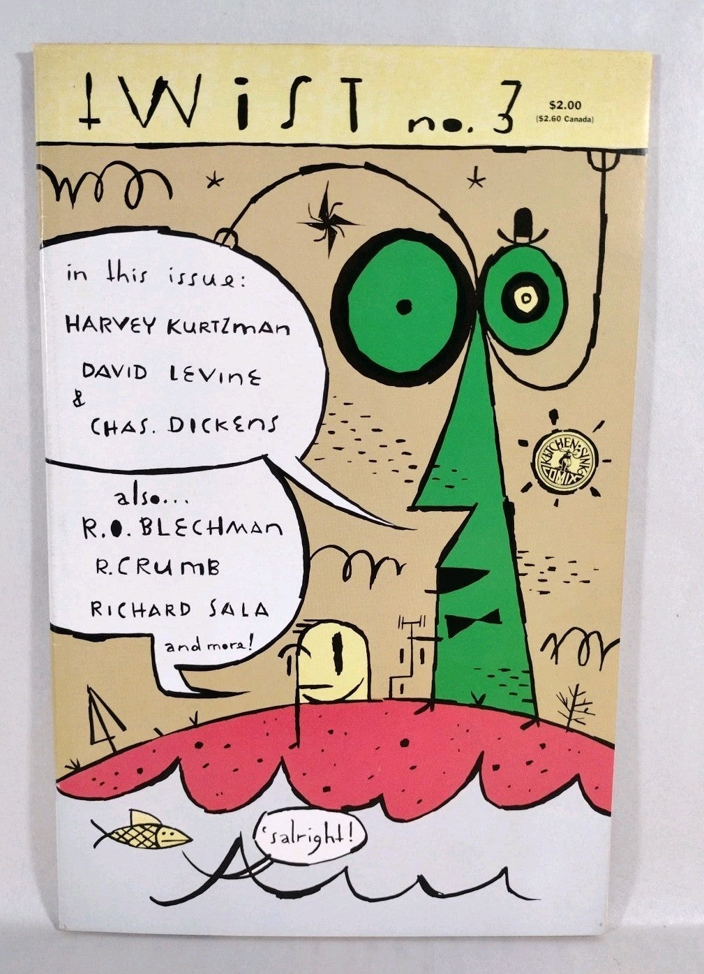 Twist #3 (1988) Kitchen Sink Comic R Crumb Kurtzman Dan Clowes VF
