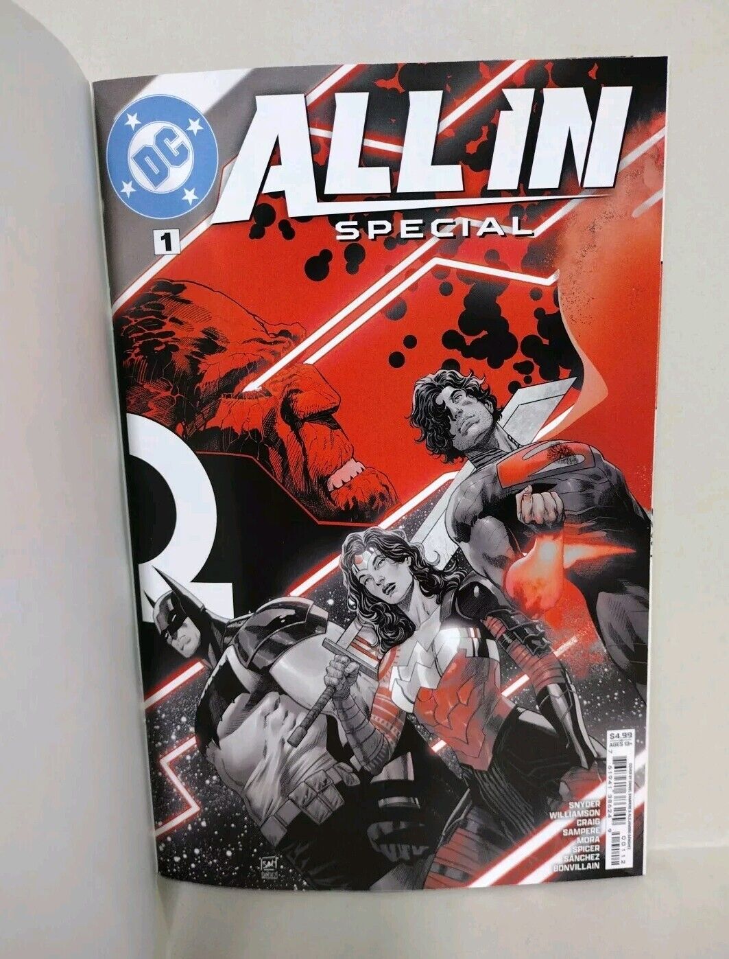 DC All In Special #1 (2024) Sketch Cover Comic W Original DCastr Deathstroke Art