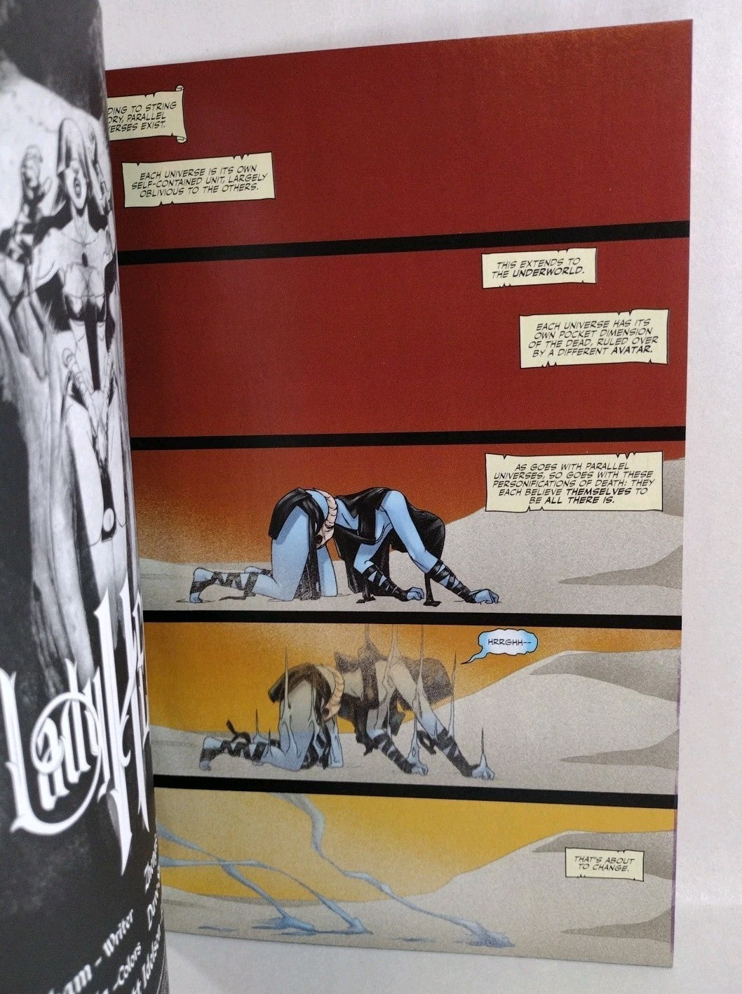 Lady Hel #1 (2023) Dynamite Red Sketch Cover Var Comic w Original Art Dave Castr