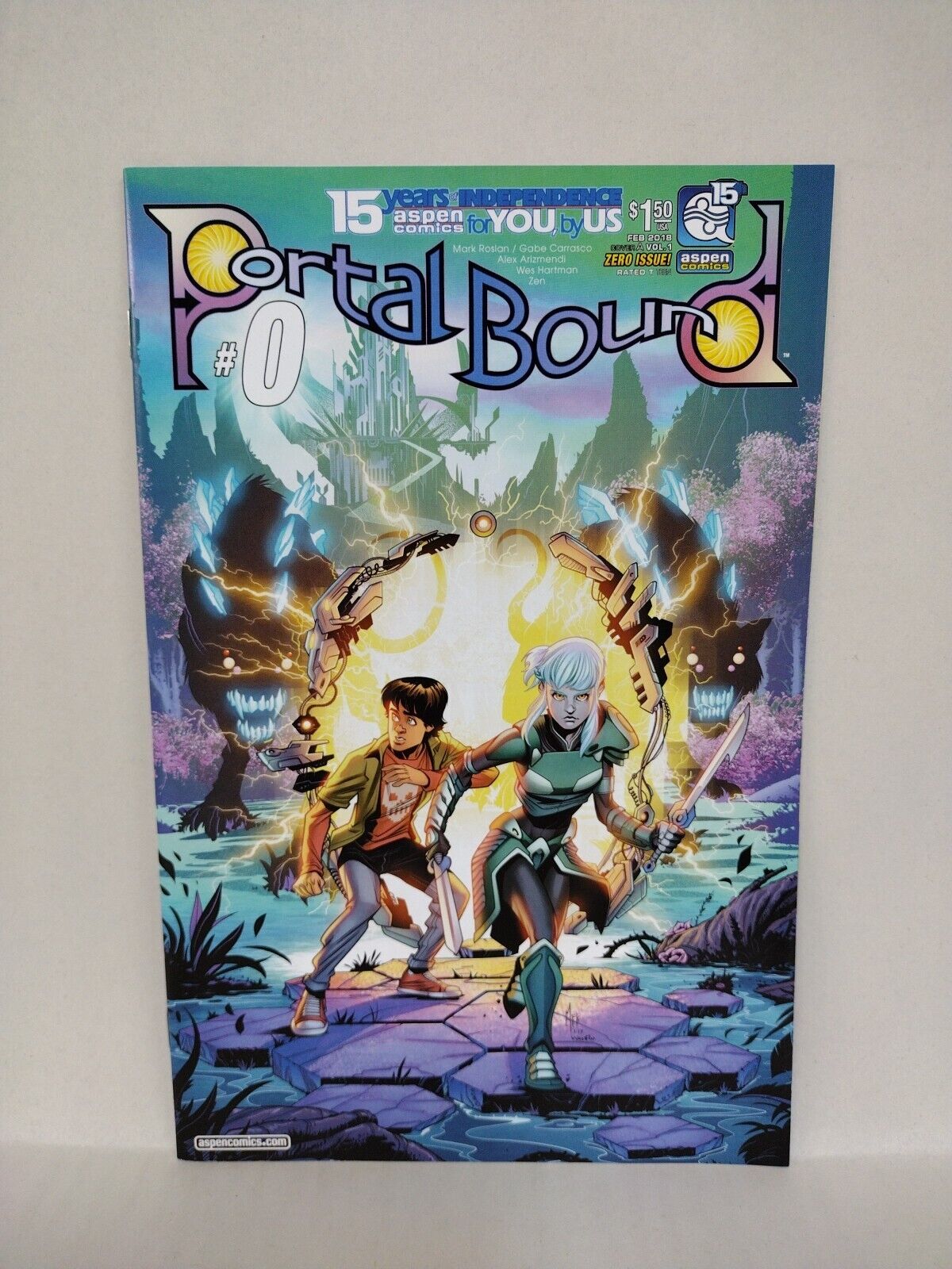 Portal Bound (2018) Aspen Comic Lot Set 0 1 2 3 4 Mark Roslan Gabe Carrasco