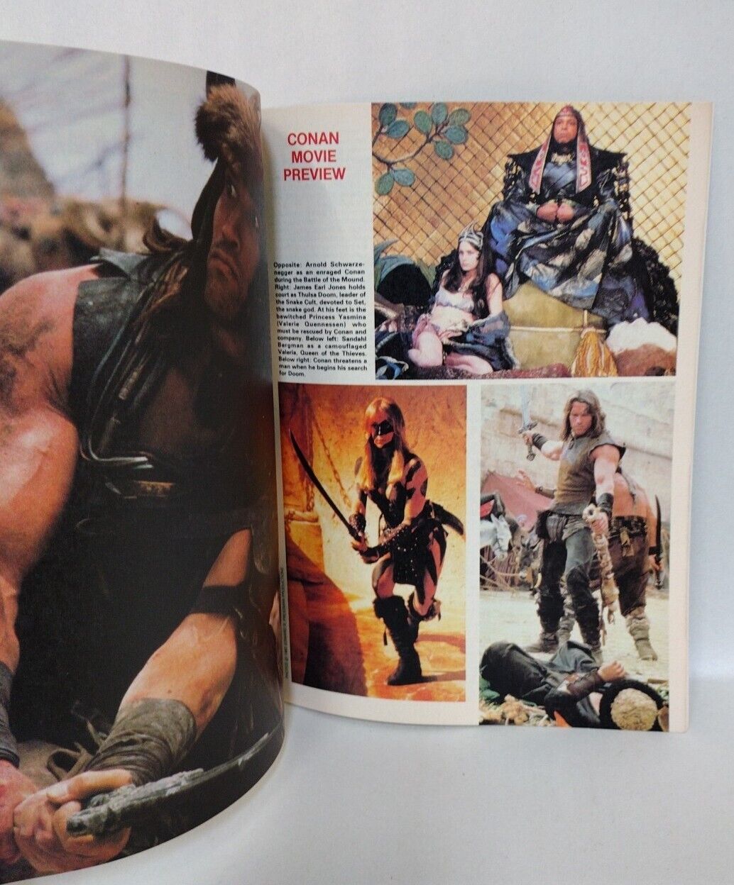 Comics Scene #4 (1982) Starlog Magazine Schwarzenegger Conan Cover VF