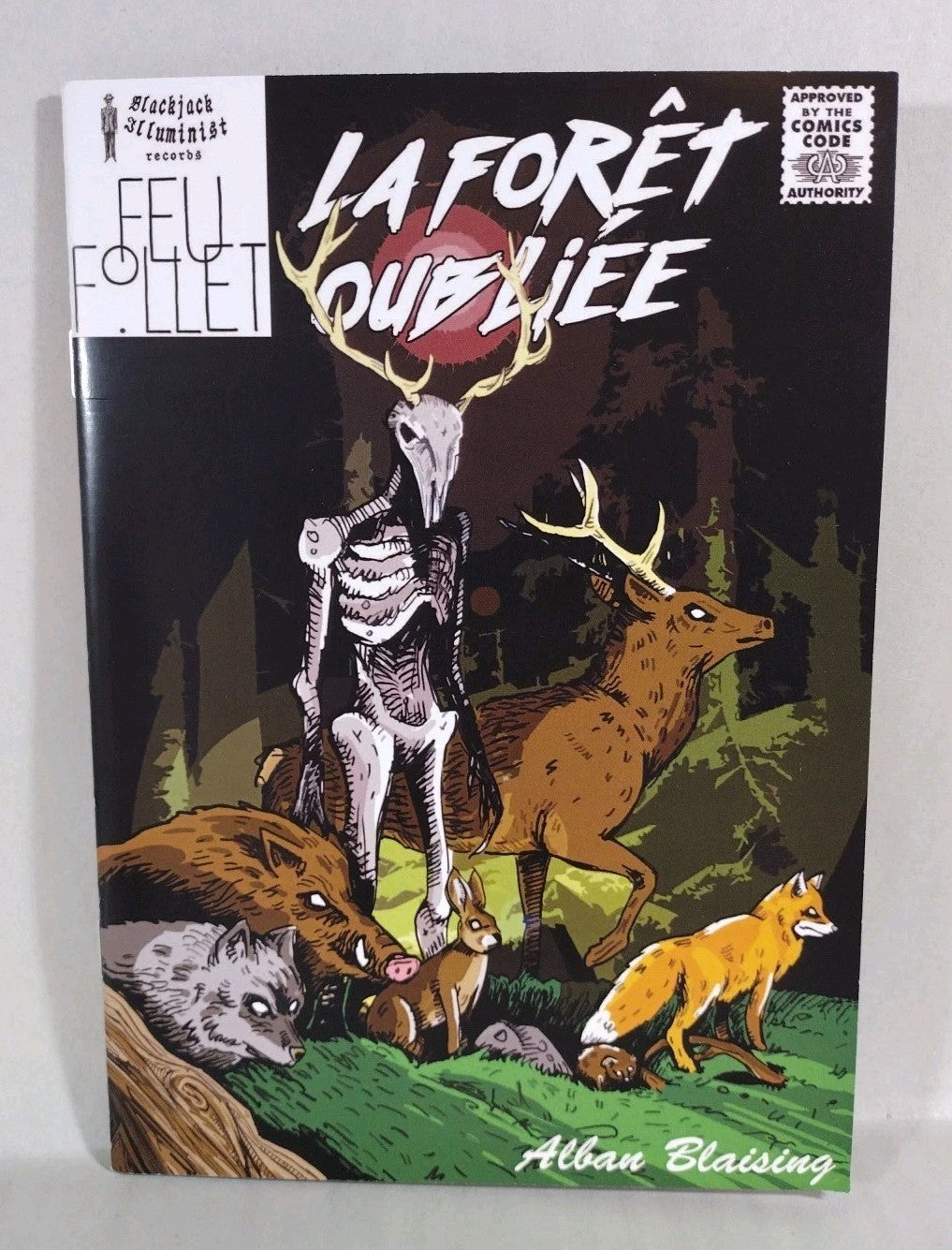 Forgotten Forest Alban Blaising Blackjack Illuminist CD 2020 Album & Comic Book