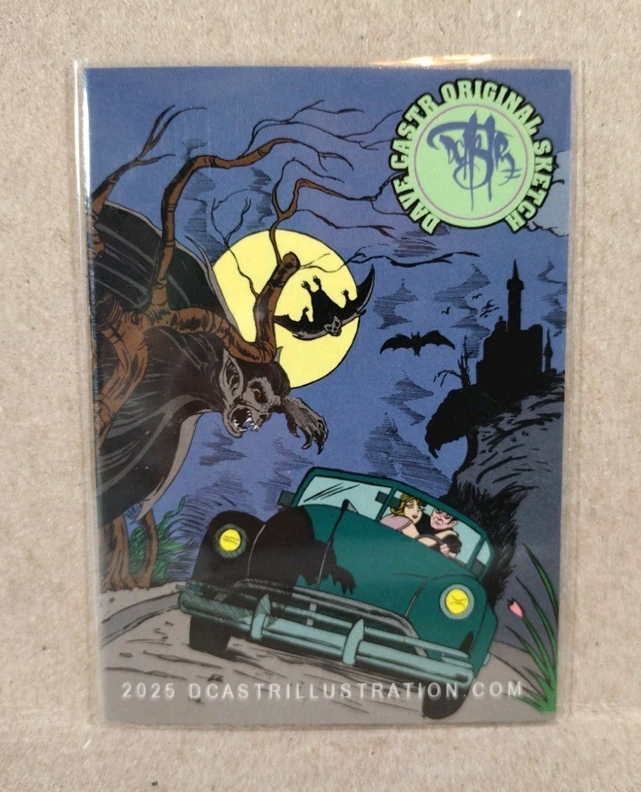 Dave Castr Crusin (2025) OAC Sketch Card W Original Cowboy Bebop Spike Art ACEO