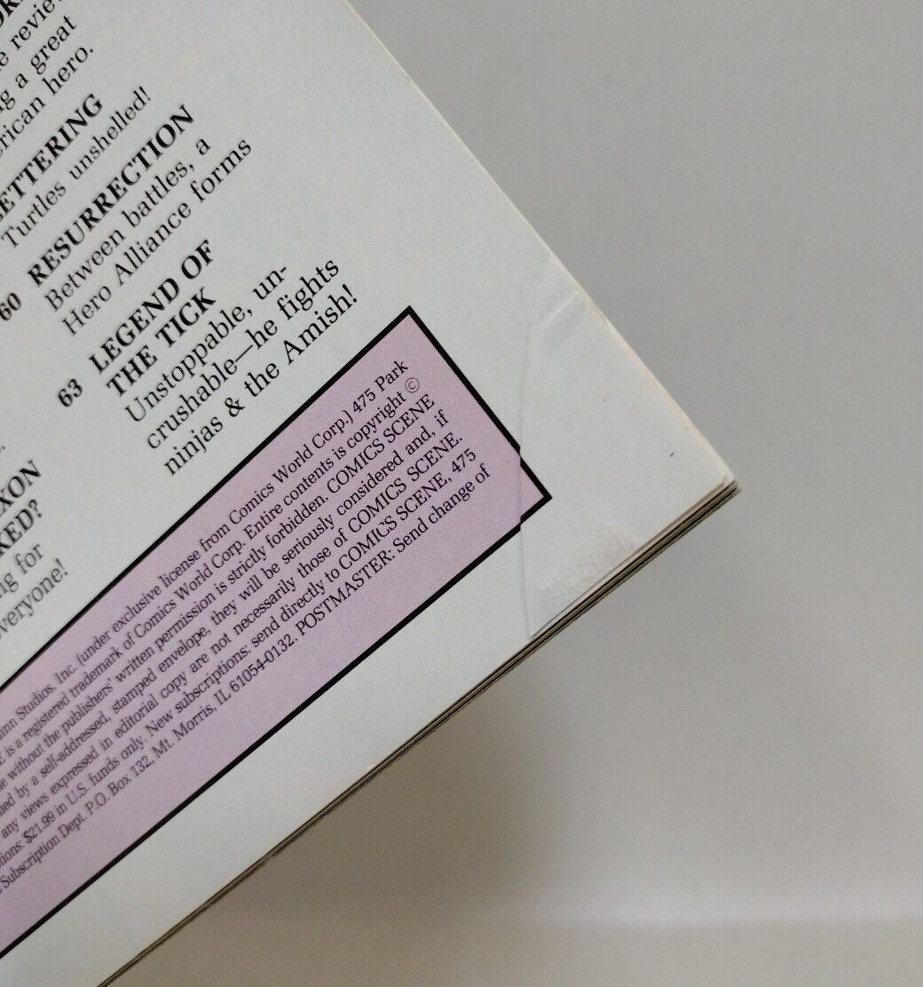 Comics Scene 7 (1989) Starlog Magazine Batman Movie Concept Art Bernie Wrightson