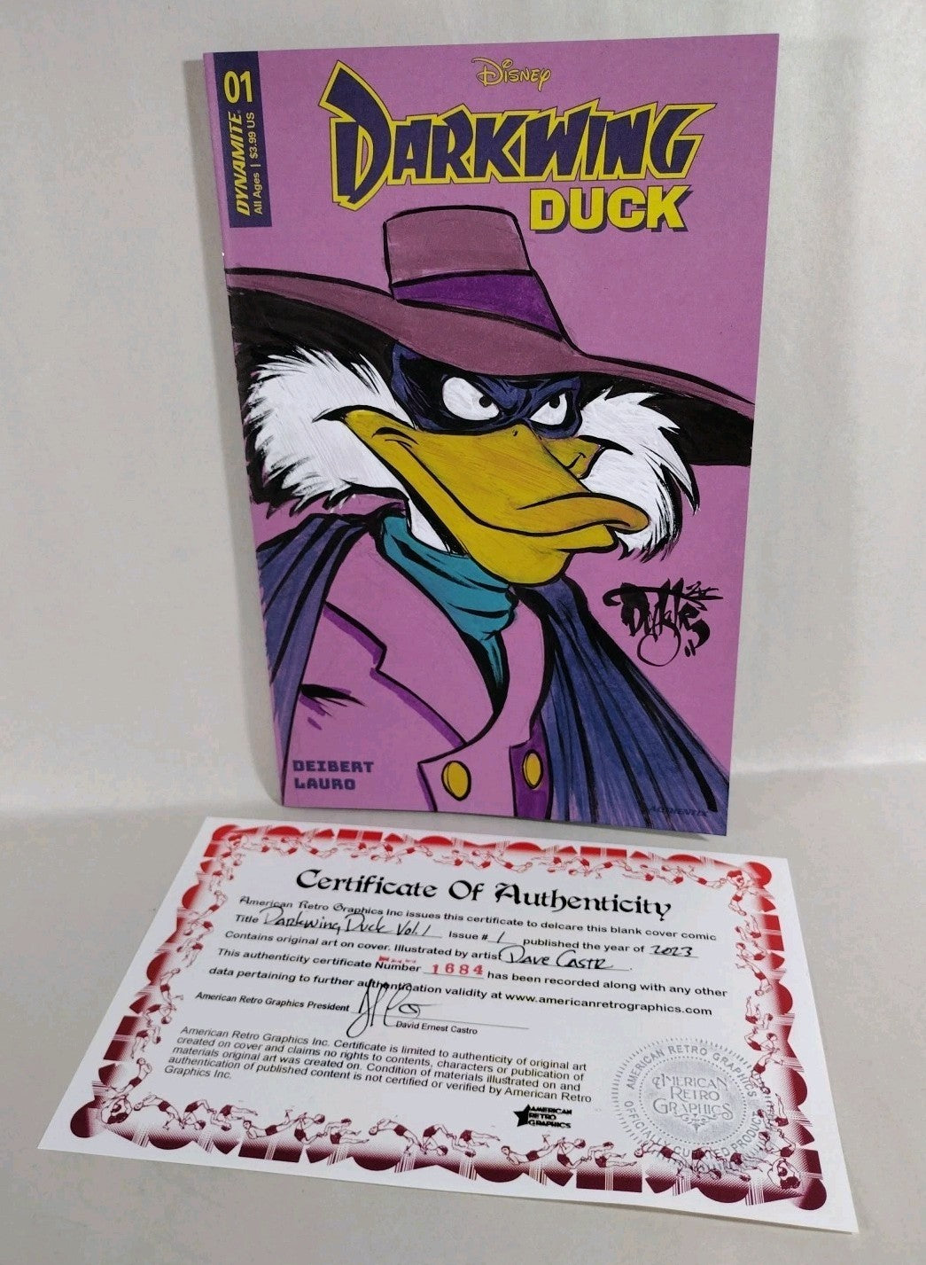 Darkwing Duck 1 (2023) Dynamite Comic Sketch Cover Variant W Original DCastr Art