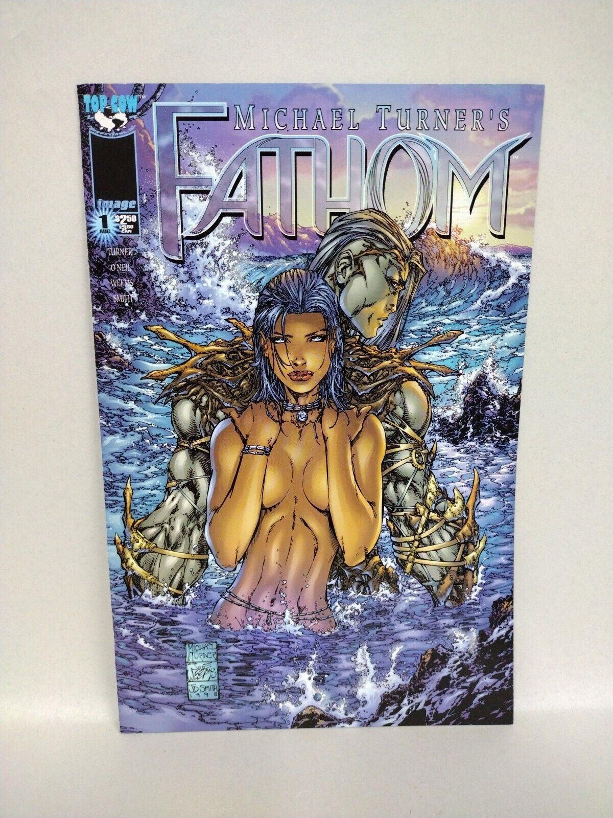 Michael Turner's Fathom #1 (1999) Image Top Cow Comic Cover A B C Variant Set