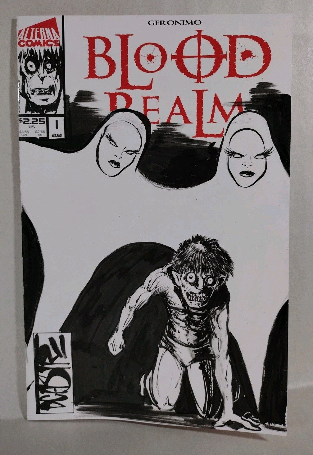 Blood Realm #1 (2018) Alterna Comic Sketch Cover With Original Dave Castr Art