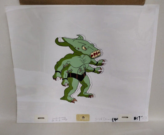 Street Sharks (1996) Original Animation Production Cel Killamari W Underdrawing 
